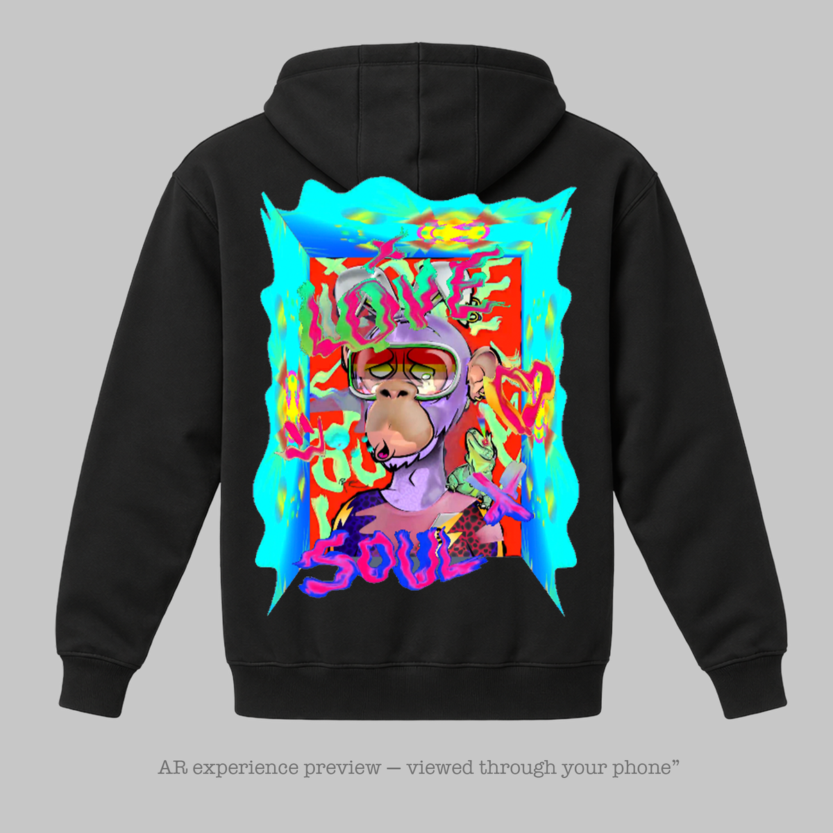 Neon Cowboy — AR Art Hoodie