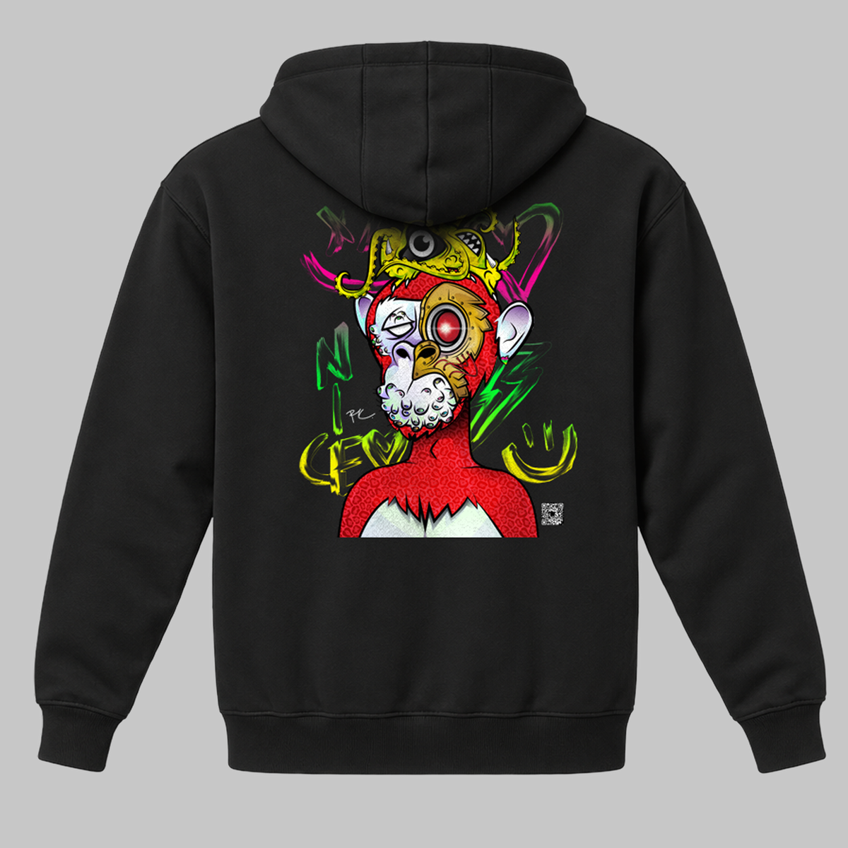 Neon Character — AR Art Hoodie