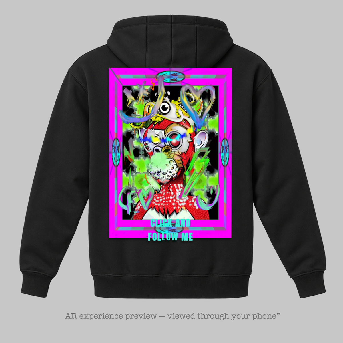Neon Character — AR Art Hoodie
